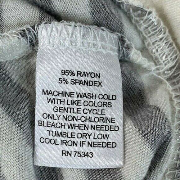 Cynthia Rowley Womens Tunic Top Size Medium Cold Shoulder Striped Banded Hem - Picture 6 of 6